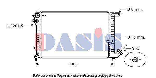 AKS DASIS Radiators, Motora dzesēšanas sistēma 060950N